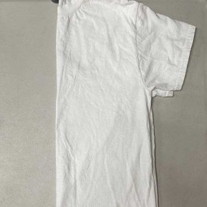 Folding shirt in half lengthwise